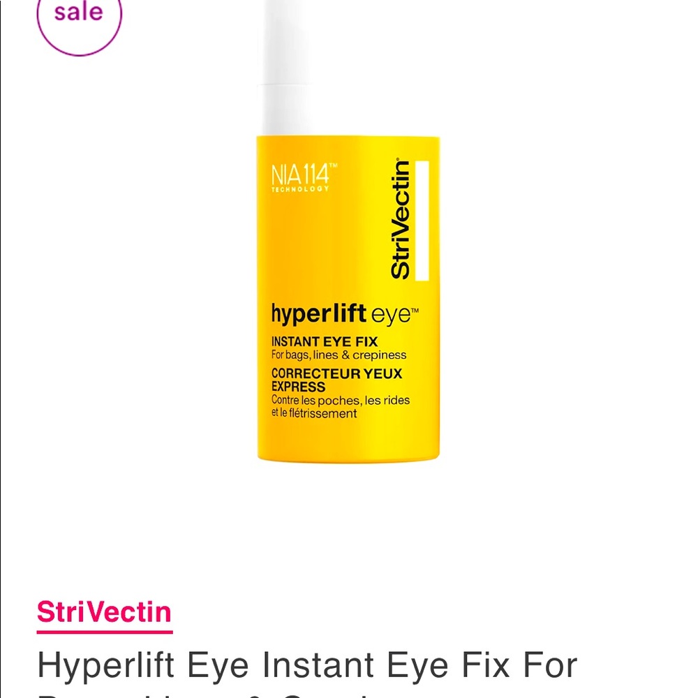 StriVectin hyperlift eye instant eye fix wrinkles